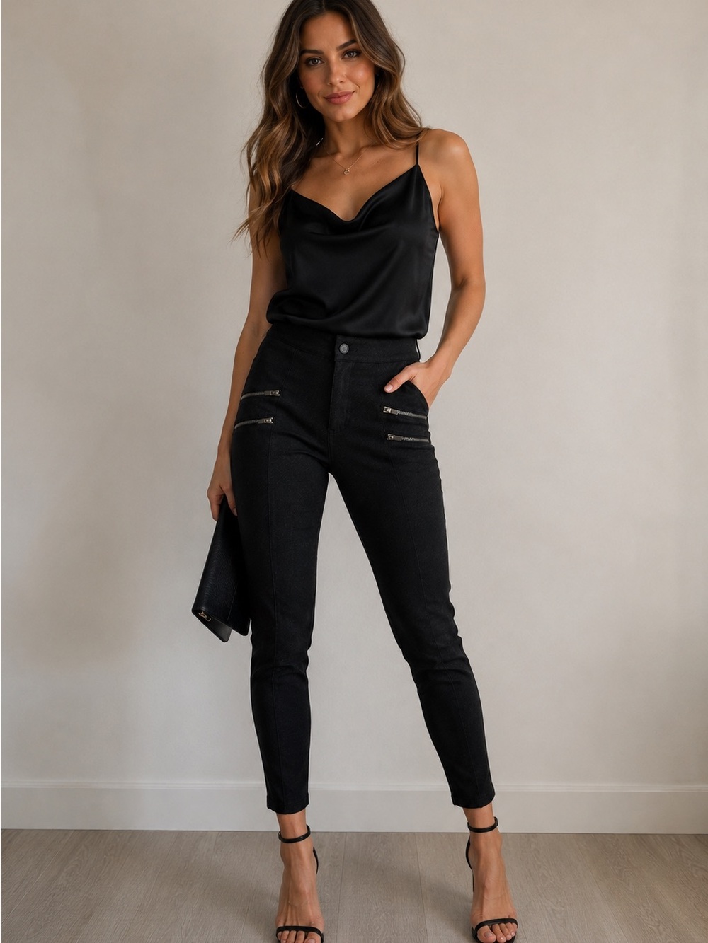 Athleta Black Moto Ponte Skinny Ankle Pants Size 4